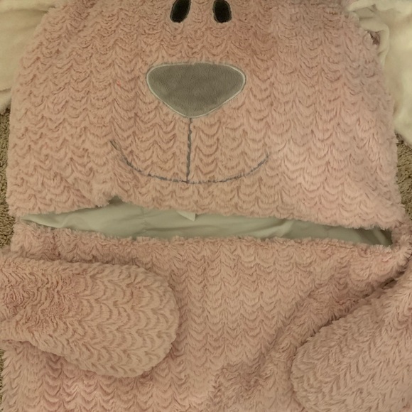 Demdaco Nat & Jules Belina Bunny Plush Sleeping Bag - Picture 7 of 9